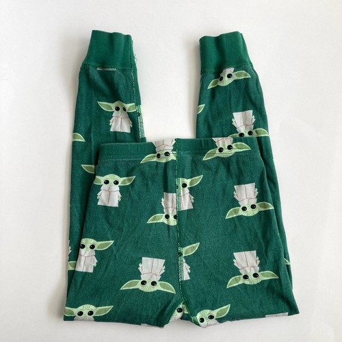 Hanna Andersson Star Wars The Child Baby Yoda Long John Pajamas - Green 5 or 110 - Picture 6 of 7