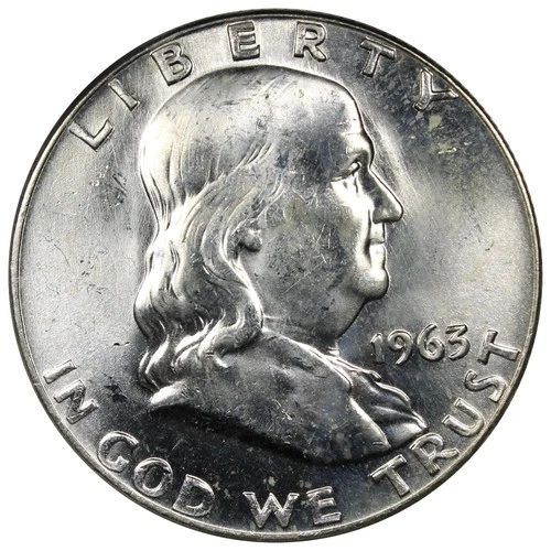 1963-D Franklin Half Dollar BU+ Uncirculated Better Date A2859