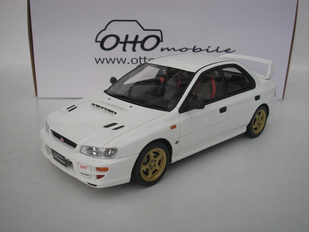 SUBARU IMPREZA WRX TYPE RA STI 2000 WHITE 1/18 OTTO MOBILE