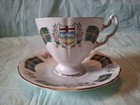 England Royal Adderley Alberta Flag Fine Bone China Tea Cup & Saucer Gold Rimmed — photo 2