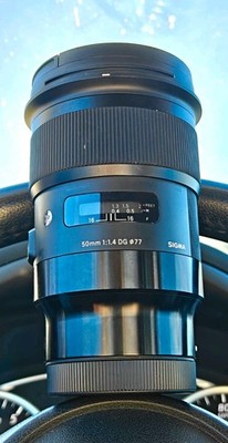 Used Sigma 50mm f/1.4 DG Standard Lens for L Mount, Auto/Manual Focus, 77mm