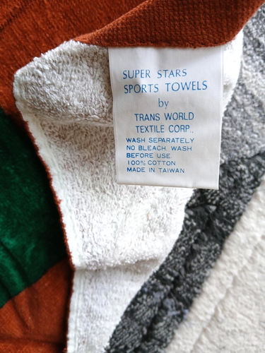 Vintage Larry Bird 1980s Super Stars Sports Towels Boston Celtics NBA - Picture 8 of 8