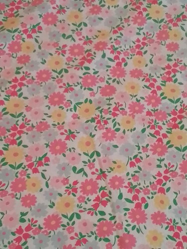 Pottery Barn Kids Madeline Twin Duvet Cover Pink White Floral Yellow Green Blue - Picture 9 of 14