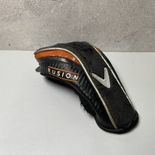 Callaway Logo Club Head Cover Black Wood Fusion Used Good Condition