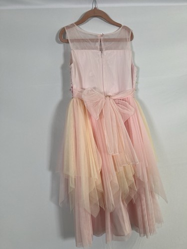 NWOT Bonnie Jean Flower Girl Formal Party Dress Cream/Pink Size 7 - Picture 6 of 15