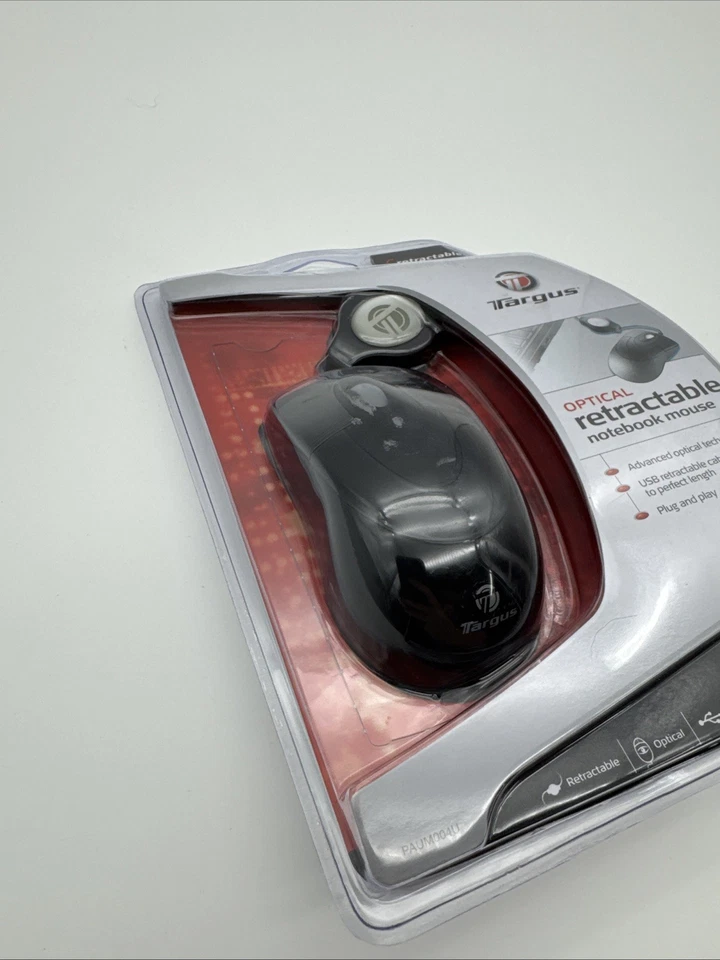 Targus Notebook Optical Mouse with Retractable USB Cable Black PAUM004U - Image 3 of 4