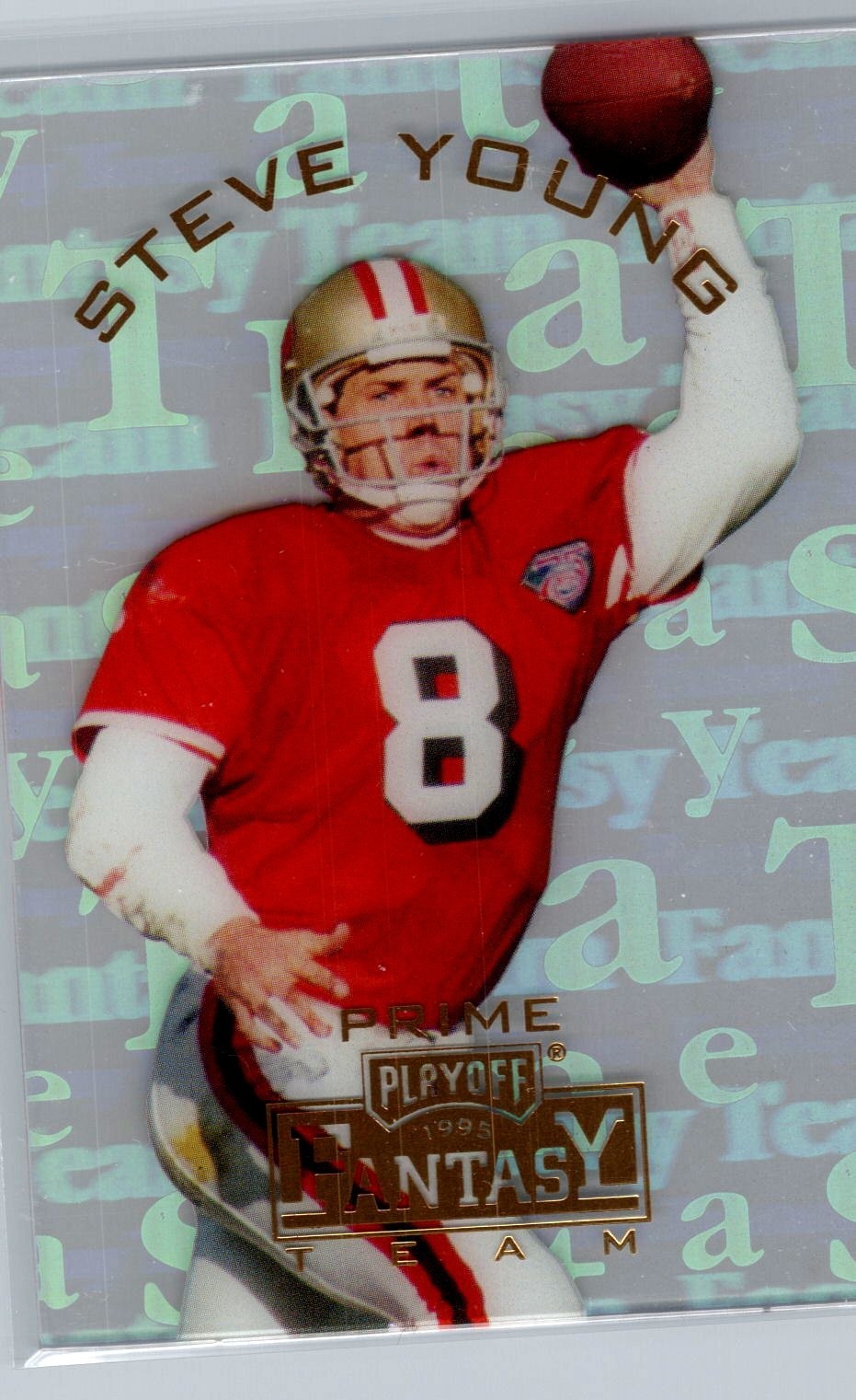 1995 Playoff - Prime Fantasy Team Steve Young #FT5 - HOF EX