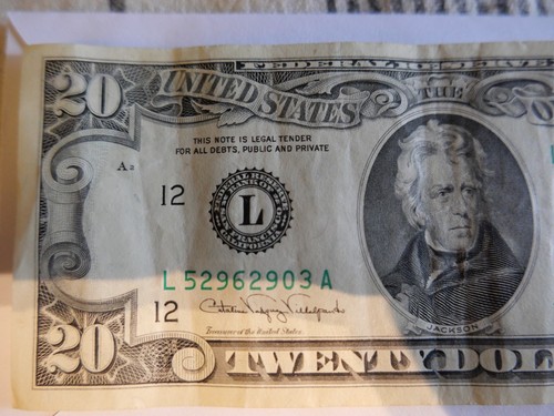 USA $20 TWENTY DOLLAR BILL - Picture 2 of 10