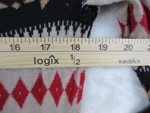 Suéter Talbots Mujer Mediano Negro Fair Isle Pullover Tejido Vacaciones Navidad - Imagen 5 de 7