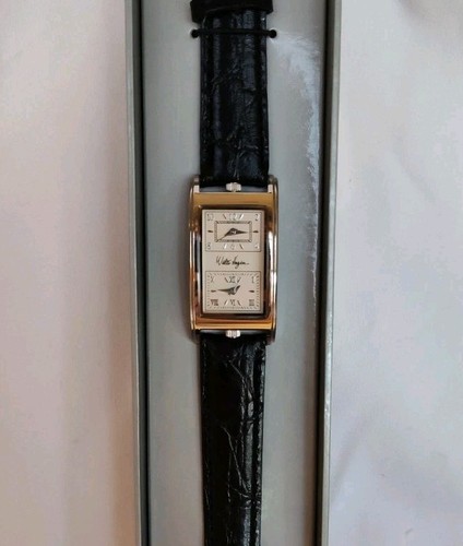 Reloj Walter Hagen Doble Hora Vintage Batería Nueva Correa Cuero - Imagen 2 de 16