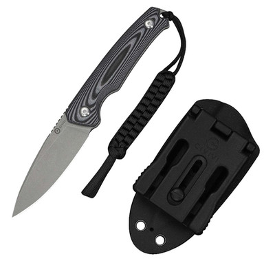 CIVIVI Altus Fixed 14C28N Grey & Black G10 Full Tang Messer 42a Kydex C20076B-2