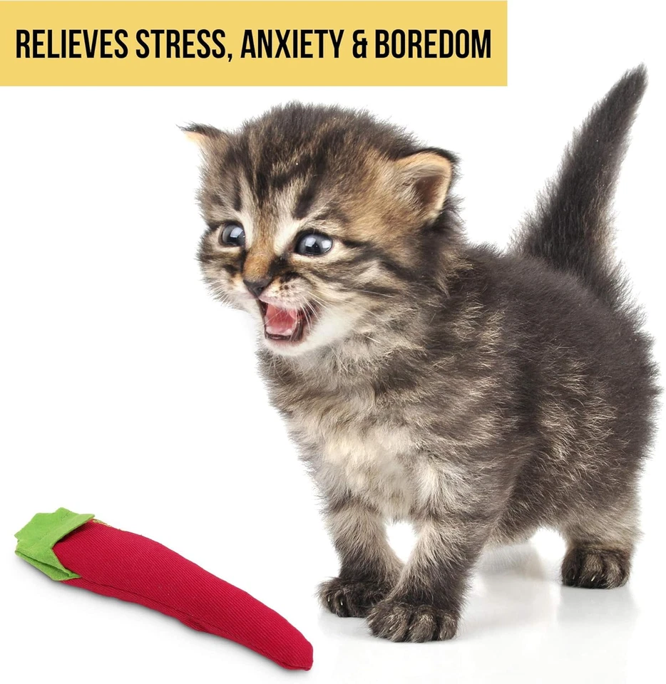 Cosmic 100-Percent North American Catnip Filled Cat Toy-Hot Stuff (Inte - Image 3 of 4