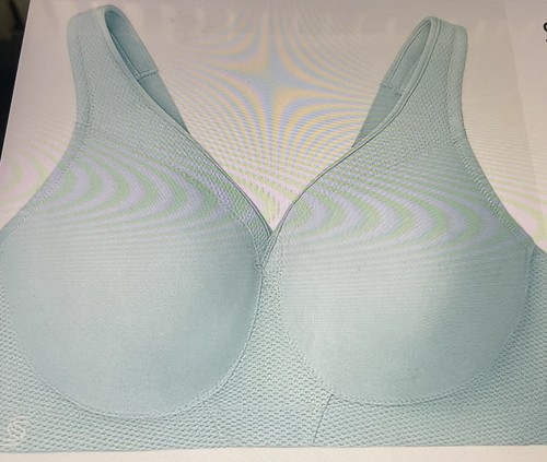 Glamorise 1006, 44B Sport-BH ohne Bügel hellblau MagicLift nahtlos - Bild 10 von 13