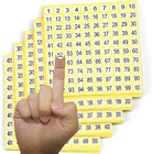 1-500 Round Number Stickers Labels 15 Sets 7500 Self Adhesive Small, Yellow 