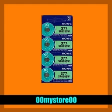 Brand New  [Exp 10/2032] 4 pc SONY 377 SR626SW Watch Battery Ships from CA