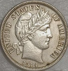 1914 Barber Dime 10c High Grade Silver coin GEM BU ms uncirculated details UNC