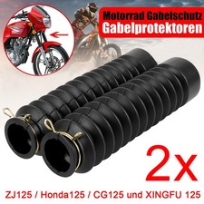 2x Motorrad Gabel Faltenbälge Gabelschütz Vorderradgabel Stoßdämpfer Staubschutz