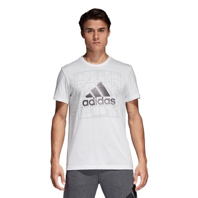 Adidas Adi Court T-Shirt Damen   Weiß Fantasie