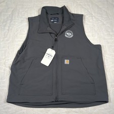 Carhartt Super Dux Vest Mens Small Tan OV5535-M XL Custom Embroidery