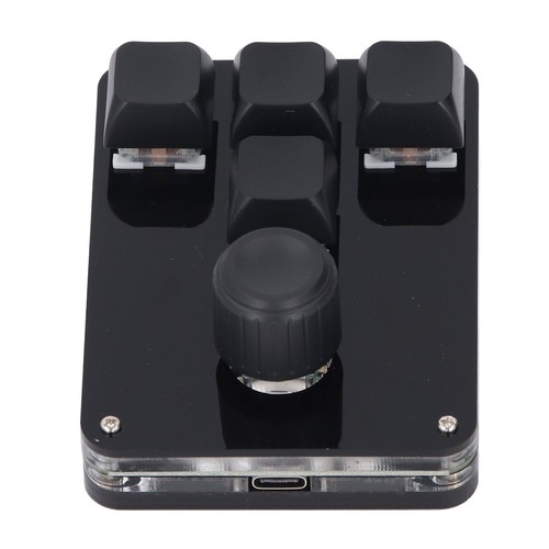 4 Schlüssel 1 Tastatur USB Mini Blau Schalter Programmierbare Makro - Bild 11 von 22