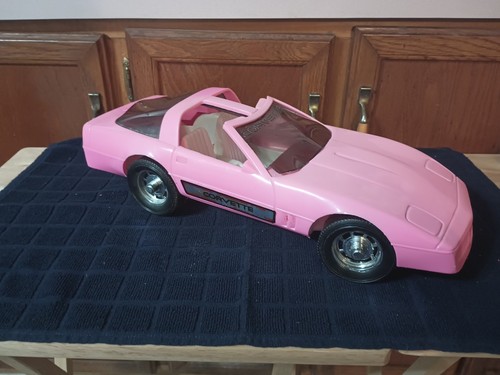 Vintage 1980er Gay Toys Barbie Bikini Puppe Corvette Sportwagen Cabrio rosa #798 - Bild 4 von 8