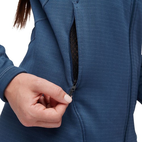 Black Diamond Factor Fleece Womens Hoody Size Small Ink Blue $190 - Picture 2 of 7
