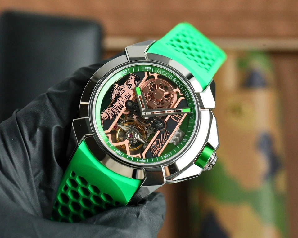 Relógio automático masculino Jacob&Co Czech Leopard xCR7 44MM - Imagem 3 de 4