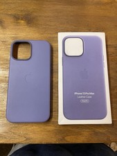 Genuine Apple iPhone 13 Pro Max Leather MagSafe Case,Wisteria Purple ,Open Box