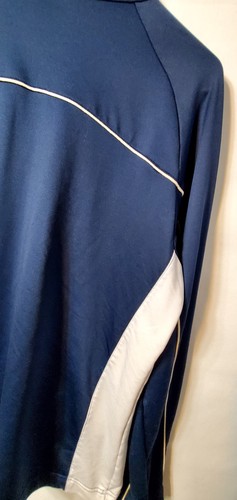 Nike Herren blau/weiß Swoosh Trainingsjacke durchgehender Reißverschluss leicht Gr. XXL KOSTENLOSER VERSAND - Bild 9 von 13