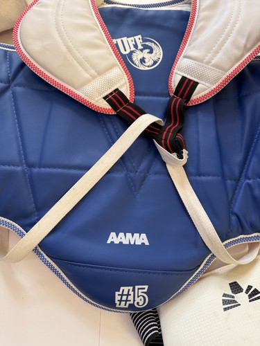 Taekwondo Martial Arts Sparring Gear Lot, Chest Protector Size Youth 5 (Large) - Picture 3 of 9