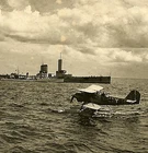 **BEST! Luftwaffe Heinkel He-60 Seaplane at Sea by Kreuzer & Zerstörer at Sea**