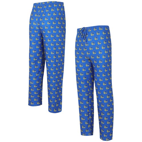 Men's Concepts Sport Royal Golden State Warriors Allover Logo Print Gauge Sleep