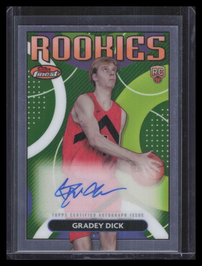 2023-24 Finest Rookie Autographs RFAGD Gradey Dick Rookie Auto