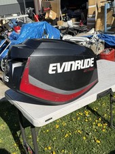 2017 Evinrude Etec 115hp 2 stroke outboard  cowling