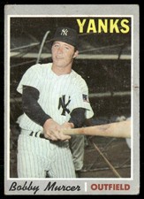 1970 Topps Bobby Murcer (Ink On Back) New York Yankees #333