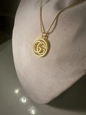 Authentic Gucci 18” Necklace GG (zip pull) Charm & Chain (925 Silver) NWOT
