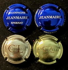 lot de 4 capsules de champagne JEANMAIRE 9 et 12  + DE LA CHAPELLE