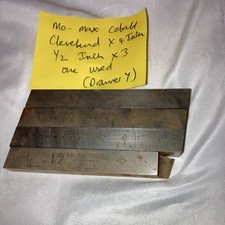 Engineers tool steel - mo-max cobalt - 1/2 inch- 4 pieces
