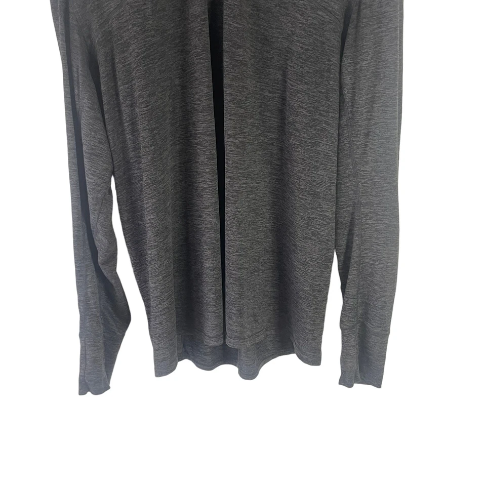 Suéter Pullover Ligero Brooks Run Para Hombre Talla Mediana Gris Media Cremallera Foto 3 de 4
