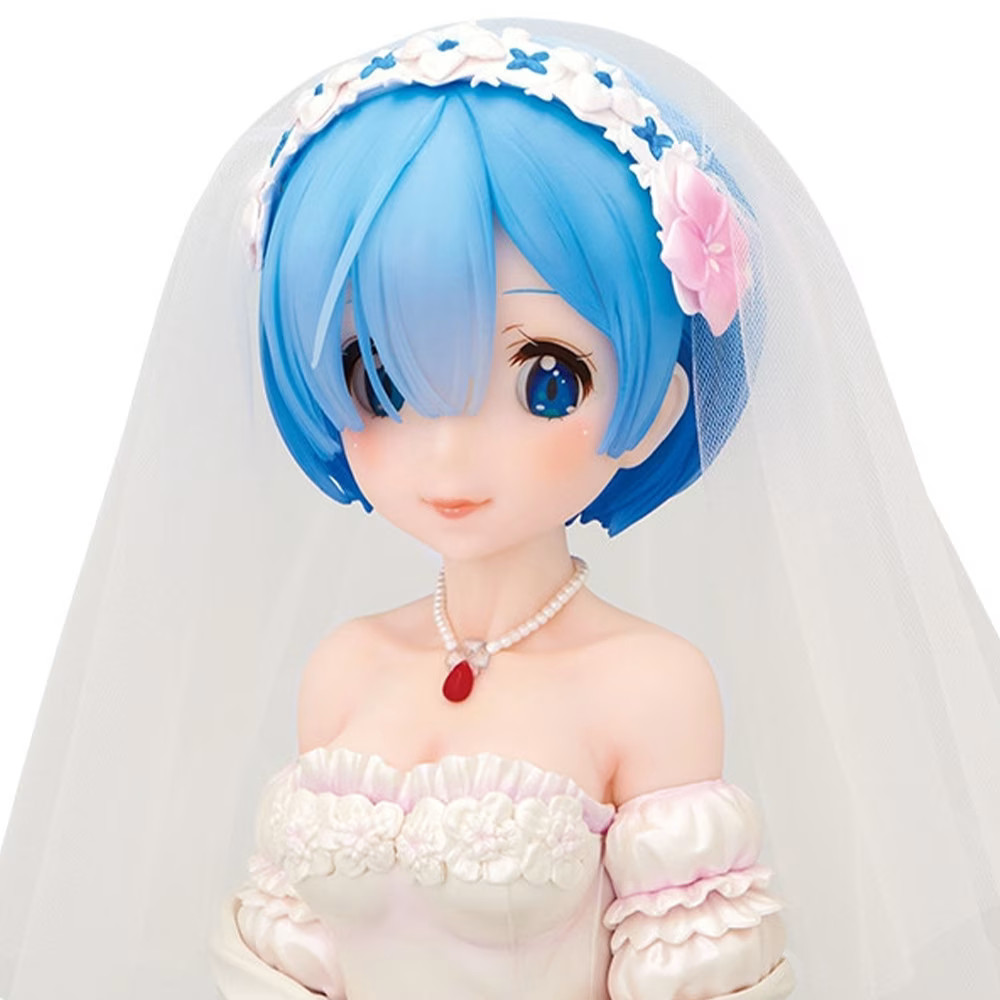 Figurine Buste Rem Wedding Re:ZERO en édition limitée de 25cm avec détails haut de gamme