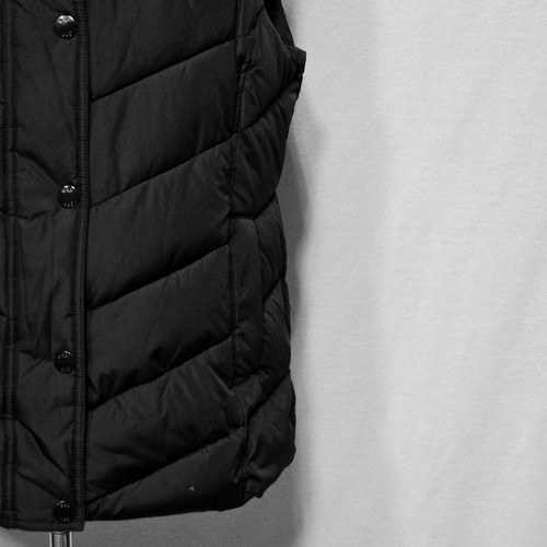 Gap Puffer Vest Mens XL Black Quilted Insulated Button Front Winter Outdoor New - Picture 5 of 16