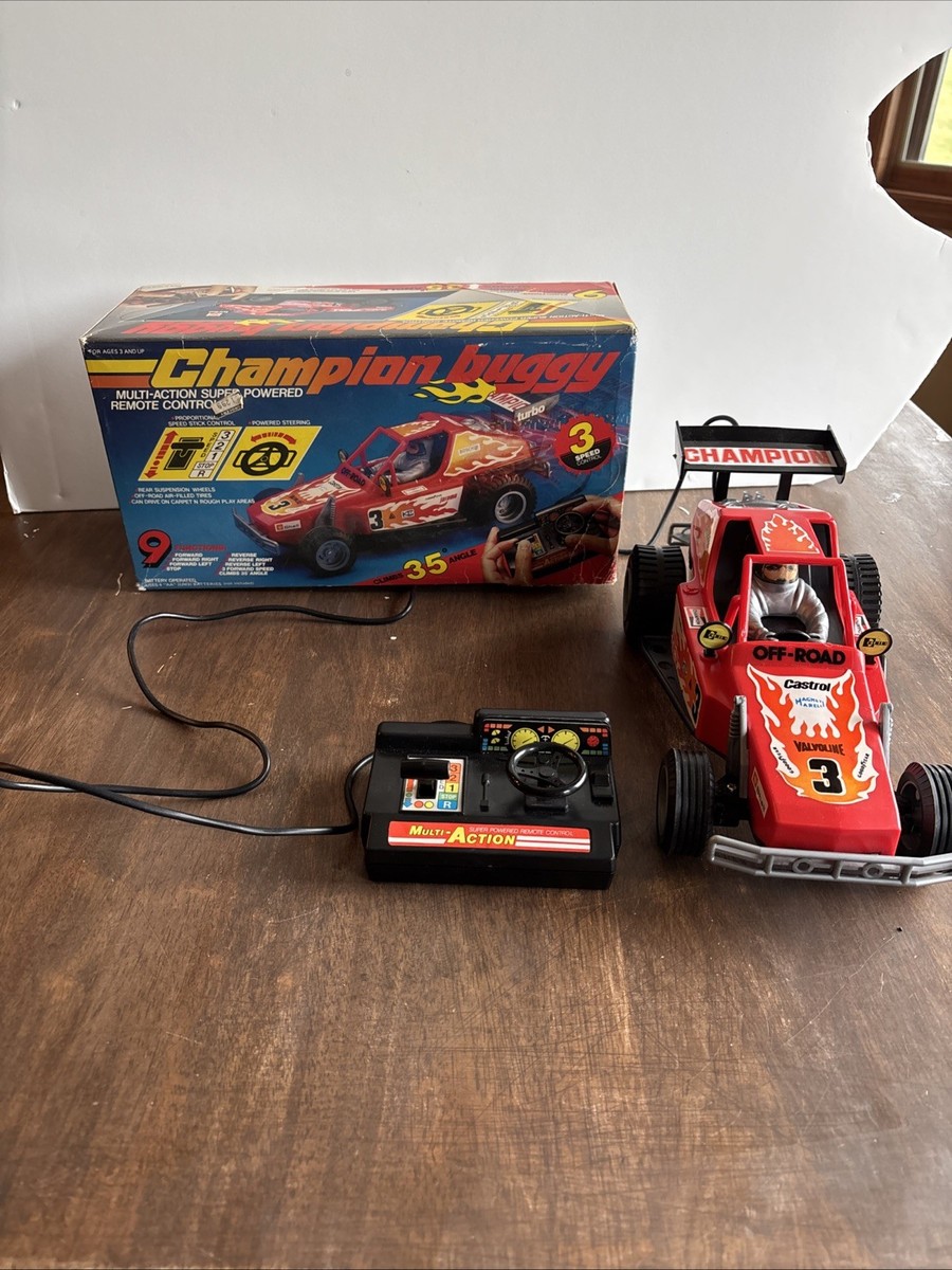 Radio Shack Vintage 1980s Champion BUGGY Remote Controlled Car IN