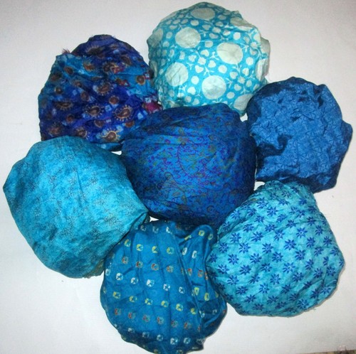UK LOT PURE SILK Vintage Sari REMNANT Fabric 7 Pcs 1 ft CRAFT QUILT FELT JOURNAL - Picture 71 of 77