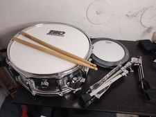 TKO Percussion 14 Snare Drum w/ Backpack, Sta...