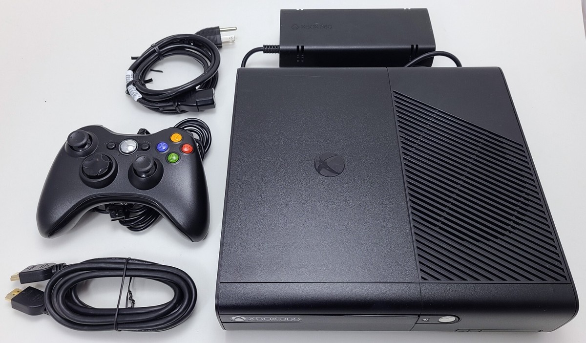 Microsoft XBox 360E Gaming System BLACK Video Game Console