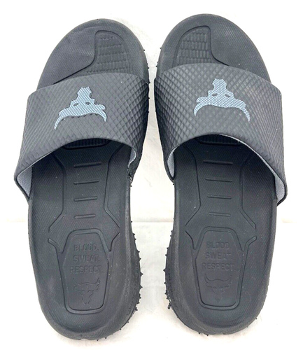 Under Armour 3025237-001 UA Project Rock Sandalias Deslizables Negras Zapatos Para Hombre 8 - Imagen 6 de 10