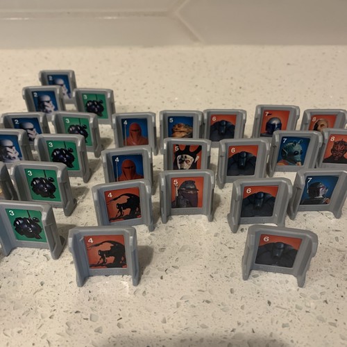 Stratego Star Wars Edition 2002 Milton Bradley Board Game Replacement Tiles Jaba - Picture 6 of 7