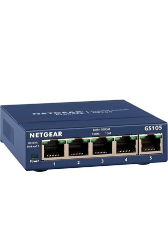 NETGEAR ProSafe GS105 5 Port Gigabit Desktop Business Class Switch - Picture 4 of 4