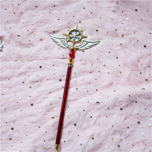 Card Captor Sakura Alloy Magic Wand Cosplay Props Anime Collection Toy Gift 52cm - Picture 4 of 15