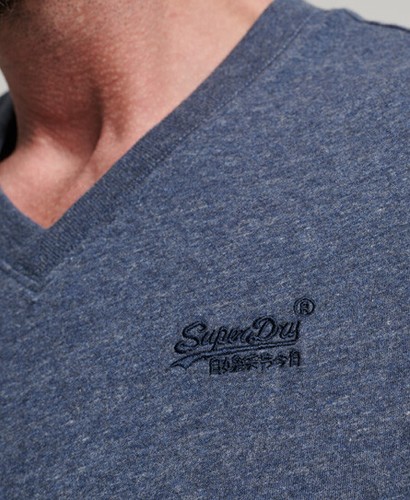 Superdry T Shirt V Neck Short Sleeve Essential Logo Blue Red Grey - Picture 22 of 37